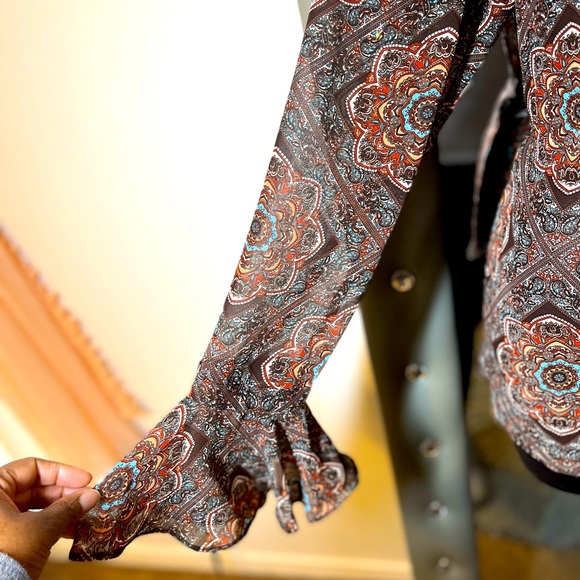 Vintage button down bow tie shirt - Picture 2 of 3